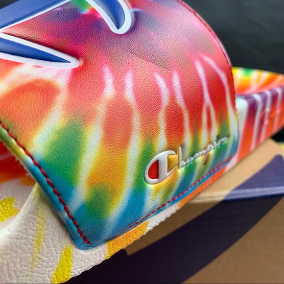 Champion Rainbow Tie Dye Slides 7 Womens - Picture 6 of 9